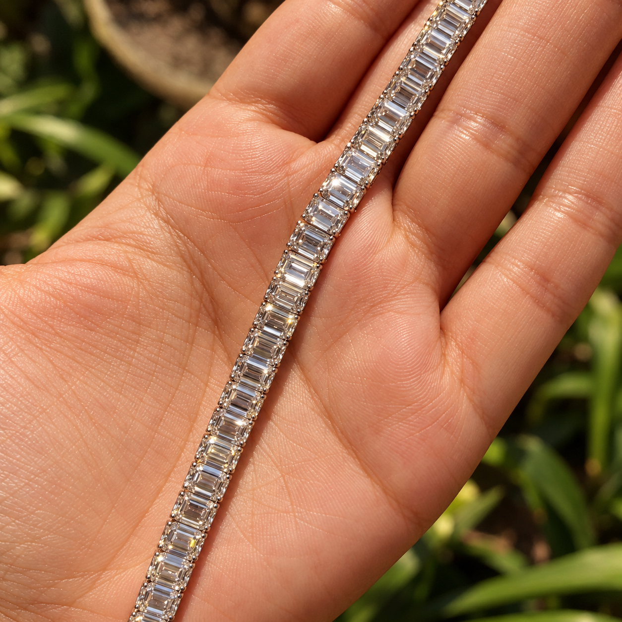 Emerald Ligne Tennis Bracelet
