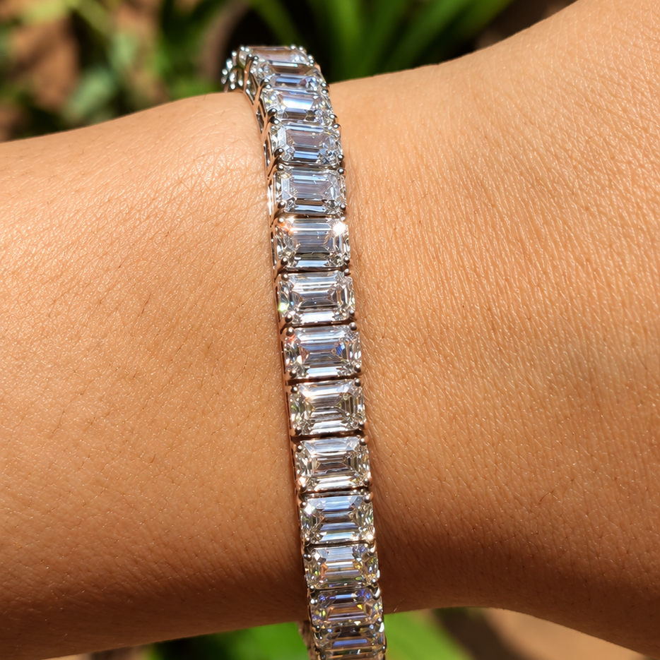 Emerald Ligne Tennis Bracelet