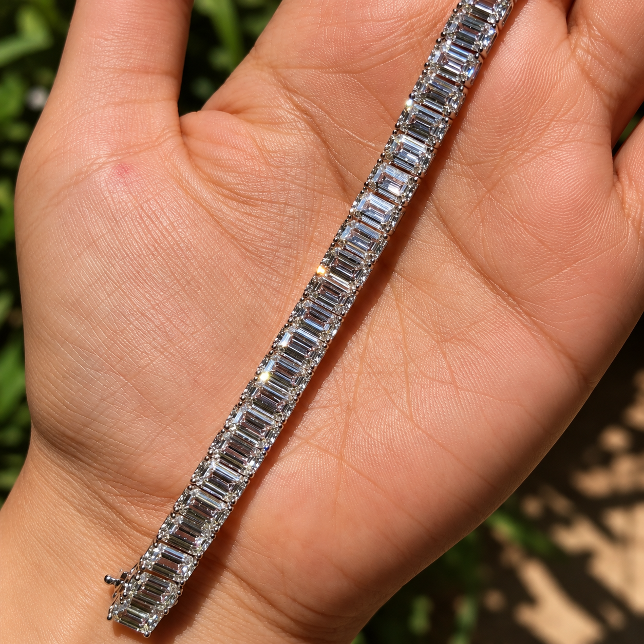 Emerald Ligne Tennis Bracelet
