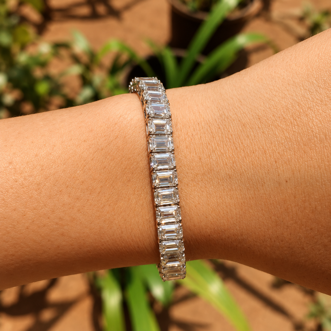 Emerald Ligne Tennis Bracelet