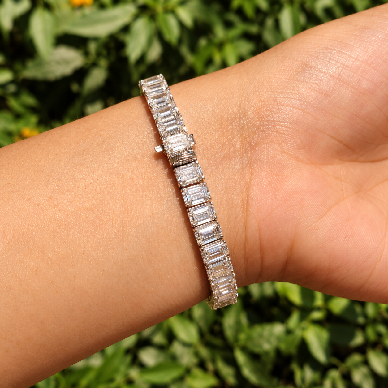 Emerald Ligne Tennis Bracelet