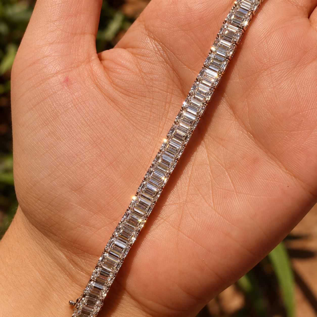 Emerald Ligne Tennis Bracelet