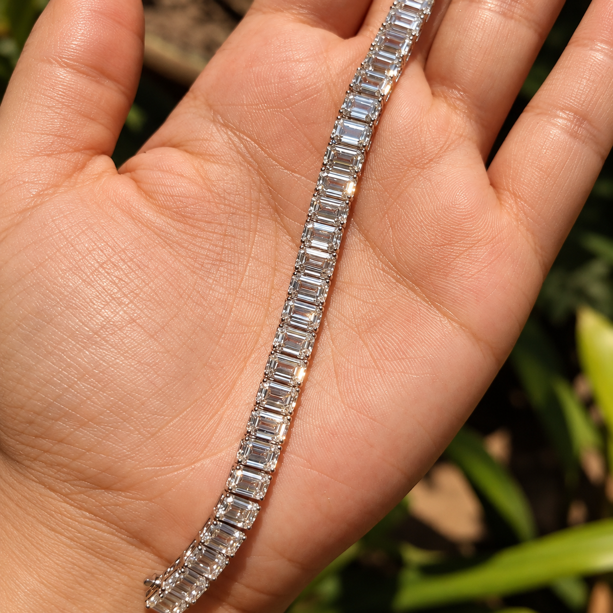 Emerald Ligne Tennis Bracelet