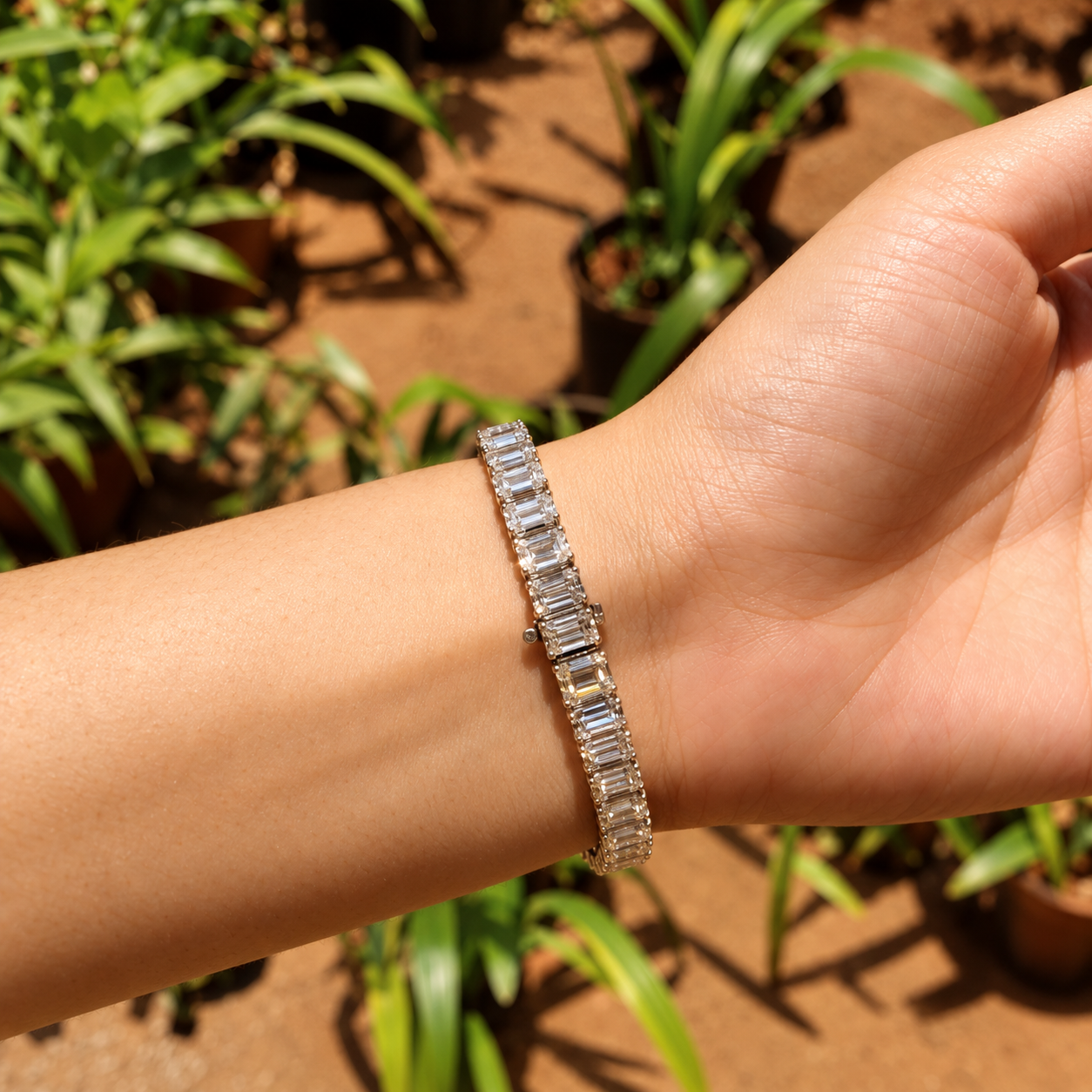 Emerald Ligne Tennis Bracelet