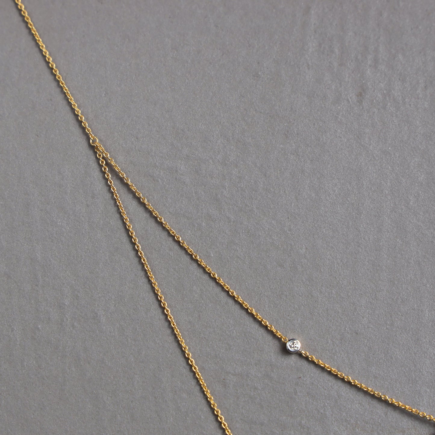 Petite Pearl and Diamond Lariat Necklace