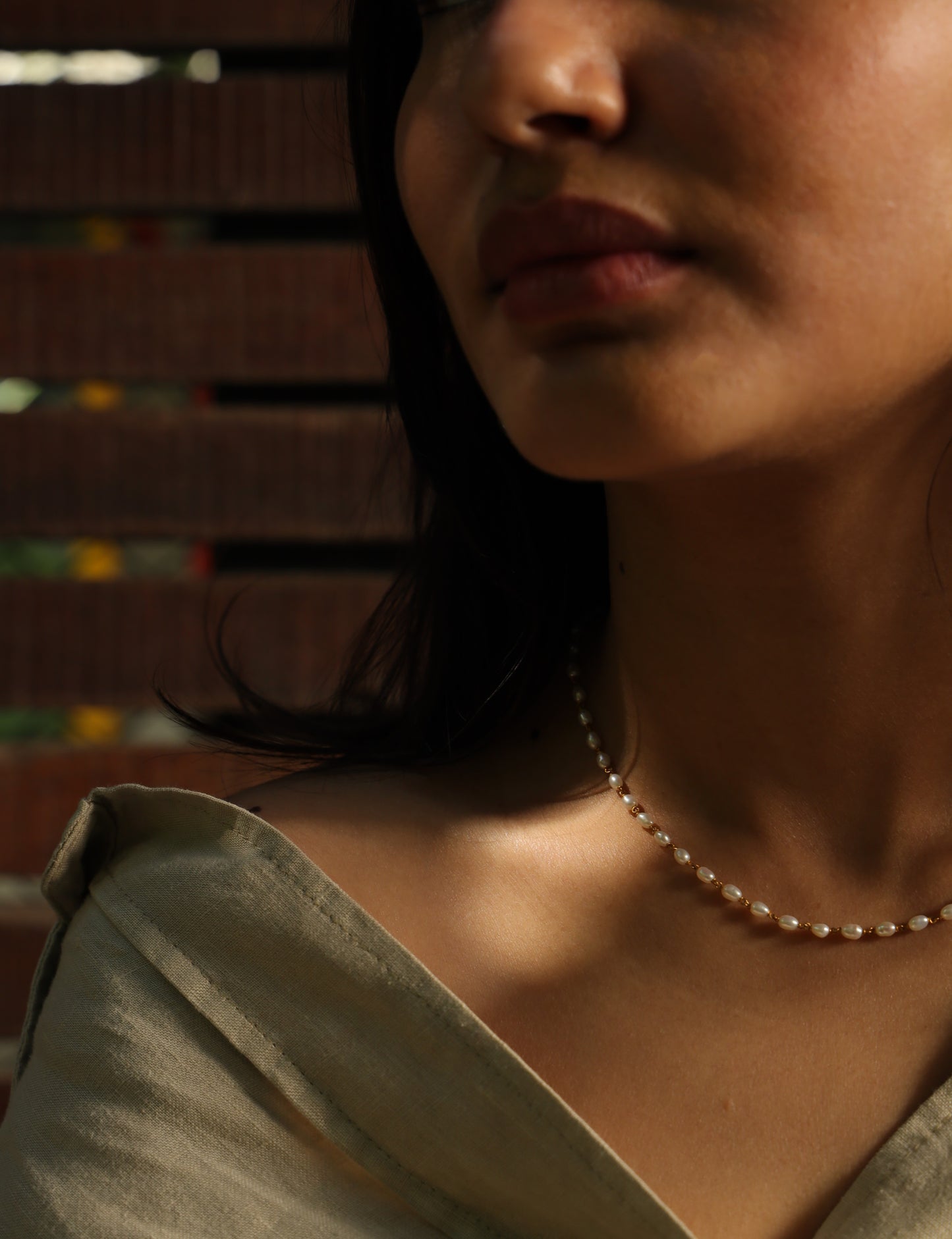 Link Pearl Necklace