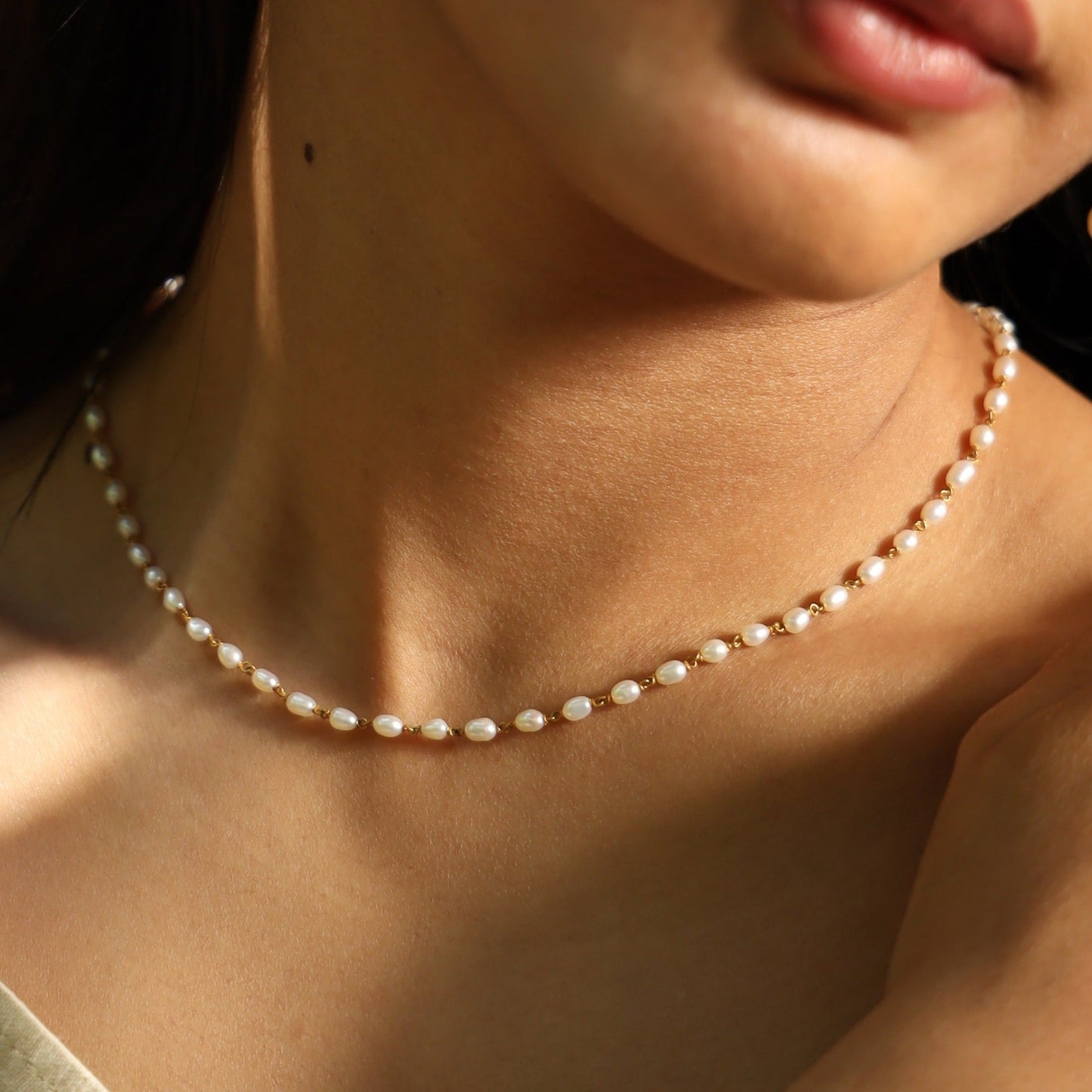 Link Pearl Necklace