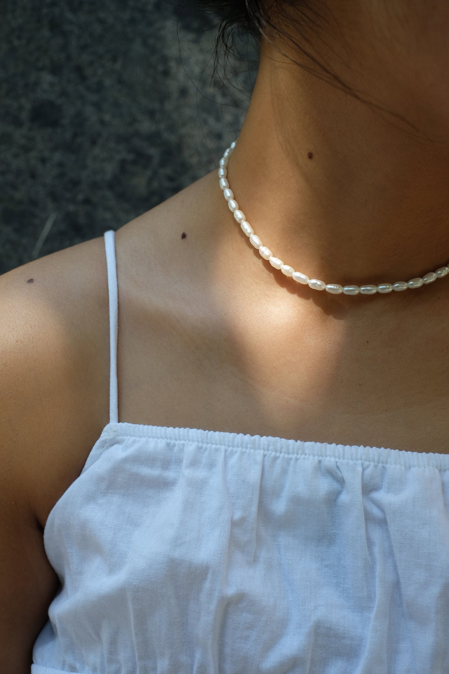 Delilah Rice Pearl Choker