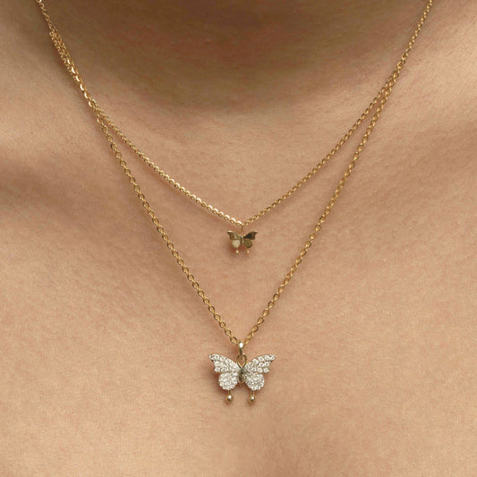 Butterfly Diamond Necklace