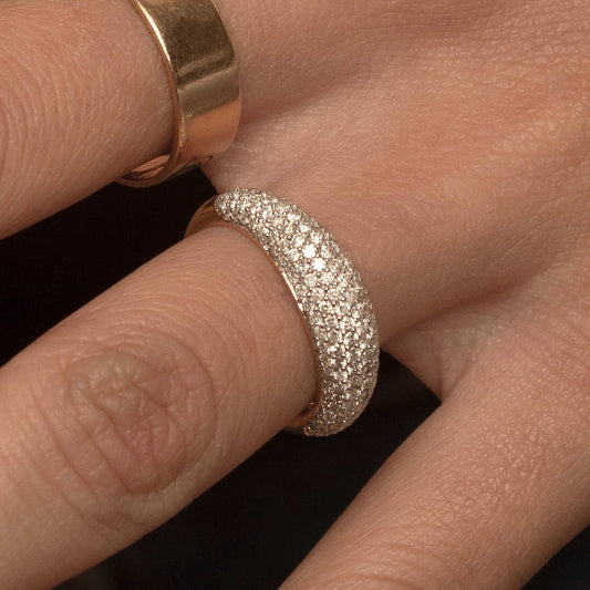 Pavé Diamond Dome Ring