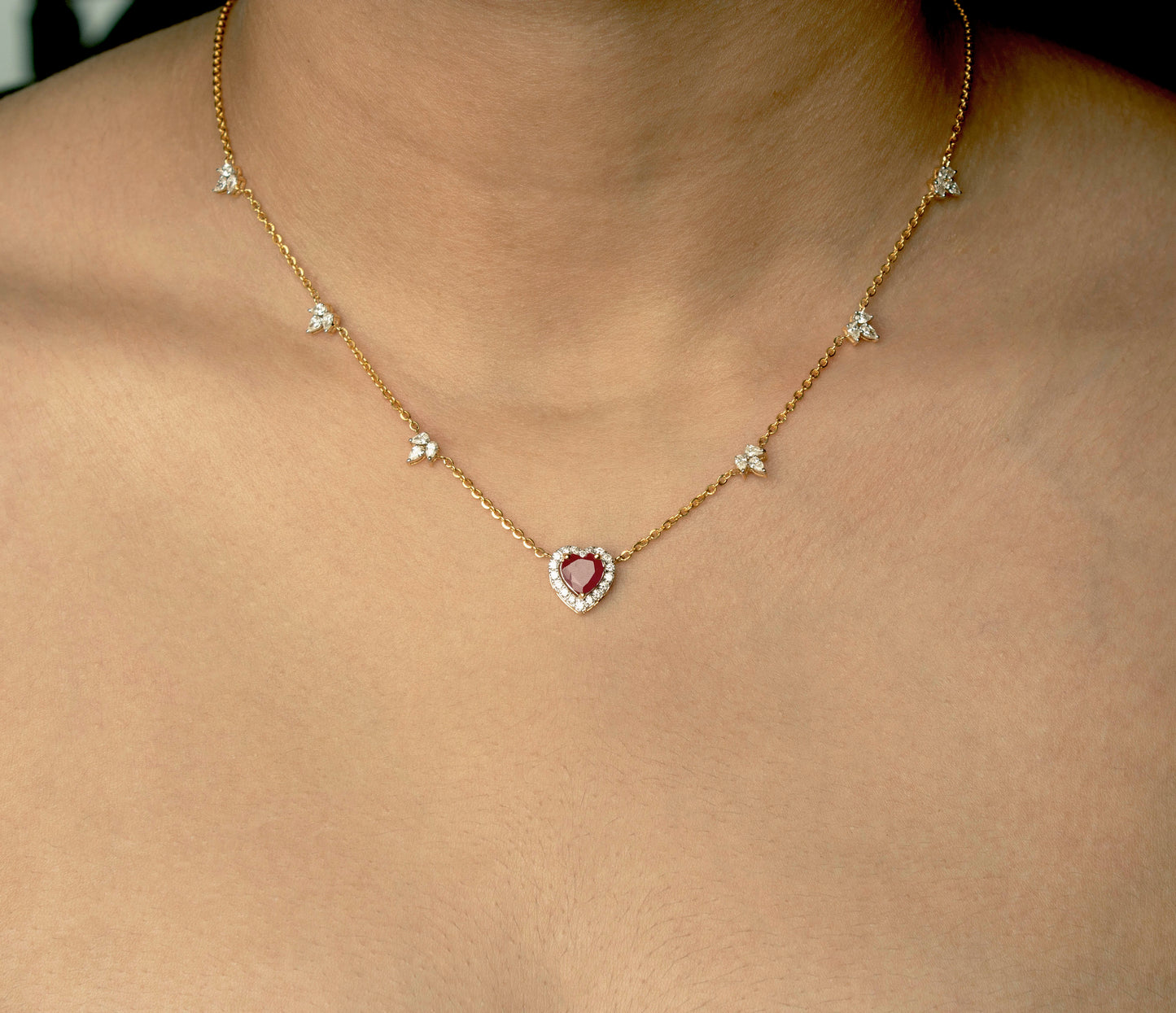 Queen of Hearts Diamond Necklace