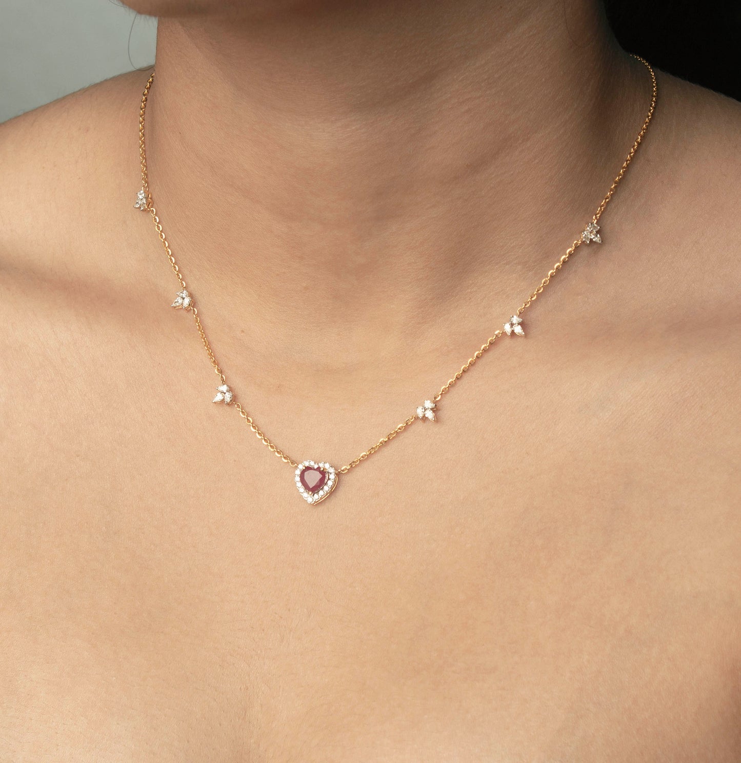 Queen of Hearts Diamond Necklace