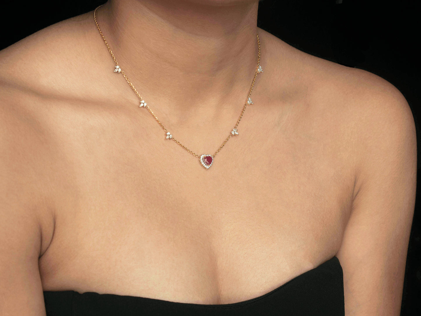 Queen of Hearts Diamond Necklace