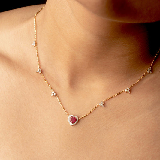 Queen of Hearts Diamond Necklace