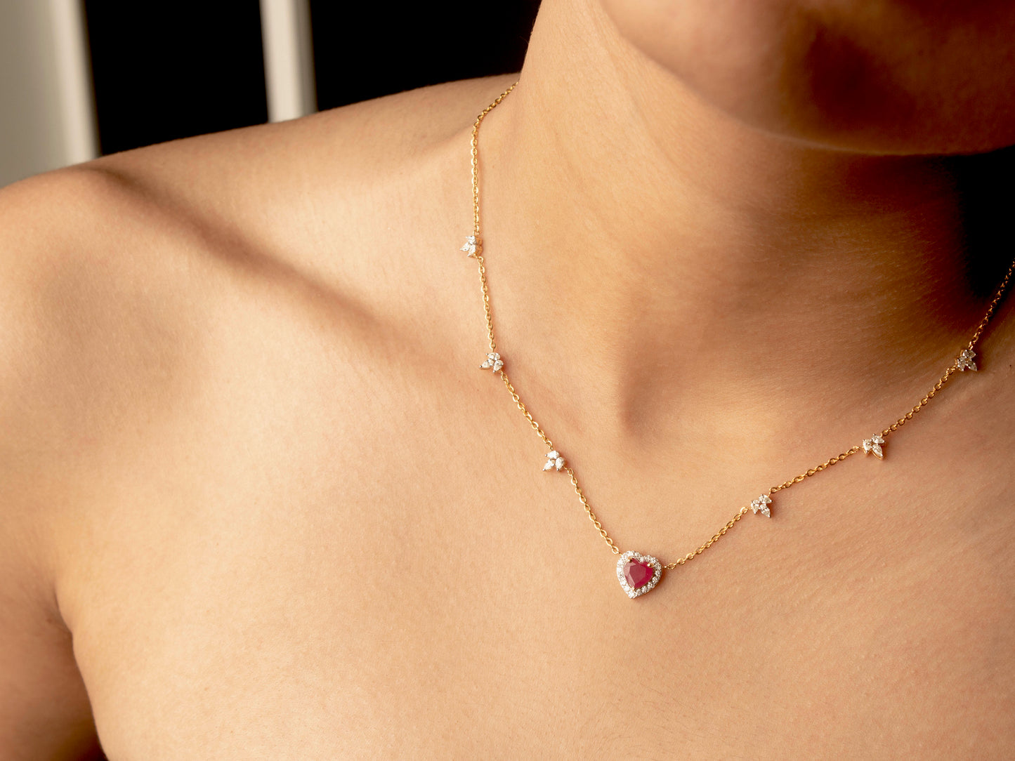 Queen of Hearts Diamond Necklace