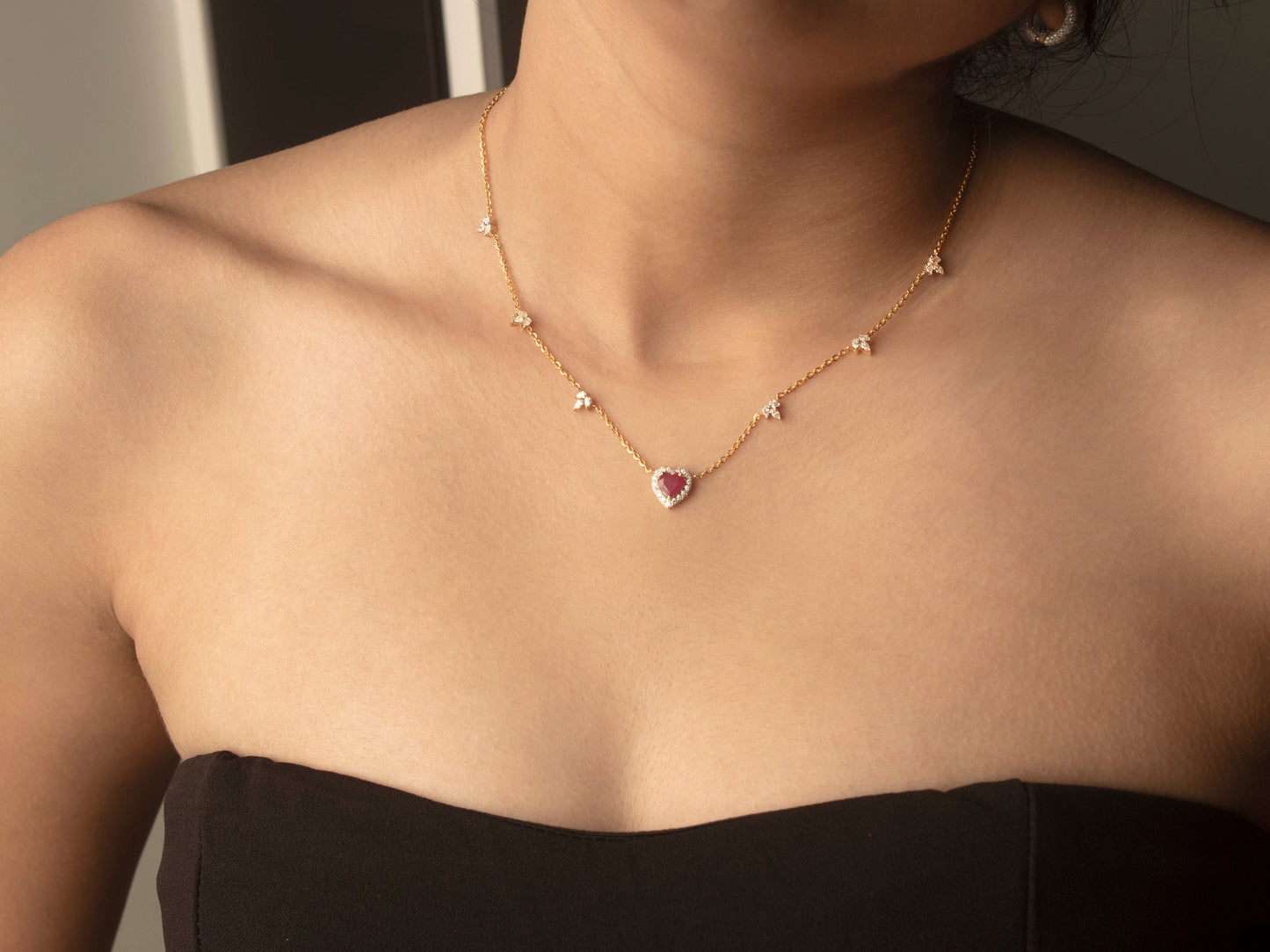 Queen of Hearts Diamond Necklace