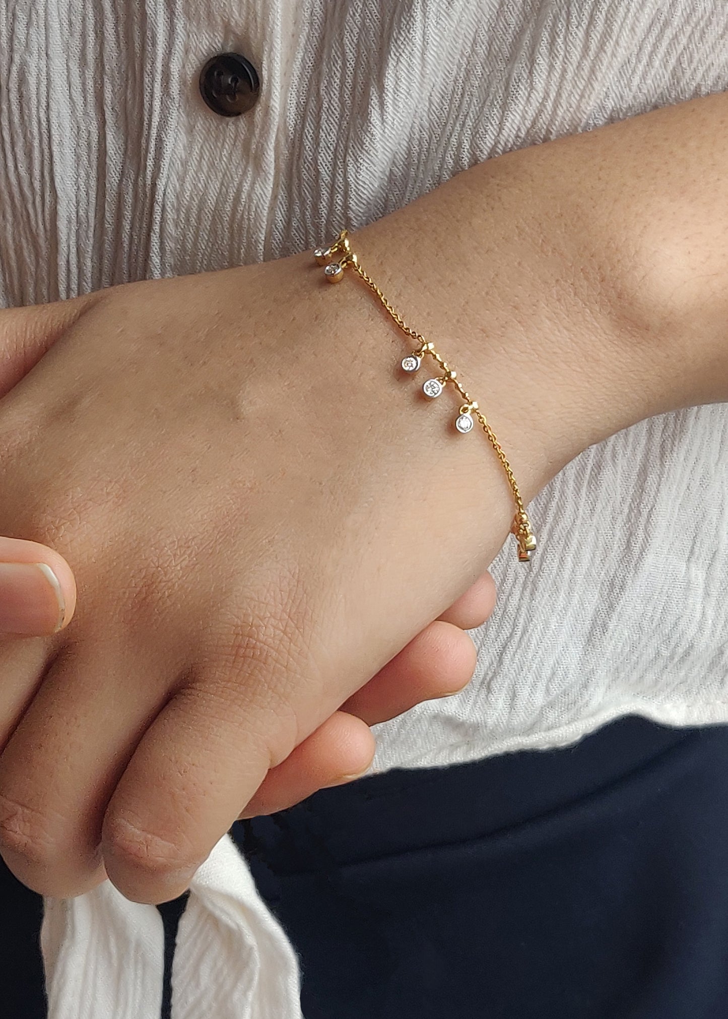 Floating Diamond Bracelet