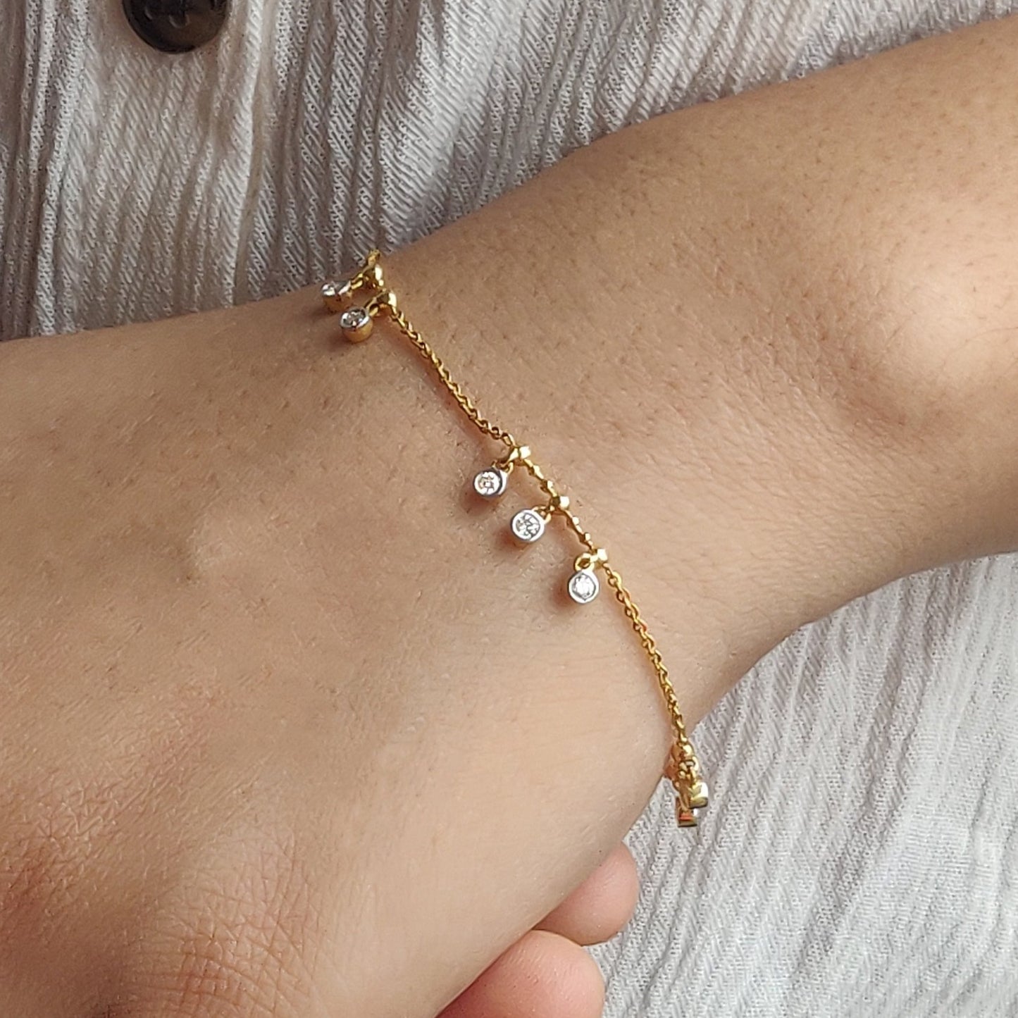 Floating Diamond Bracelet