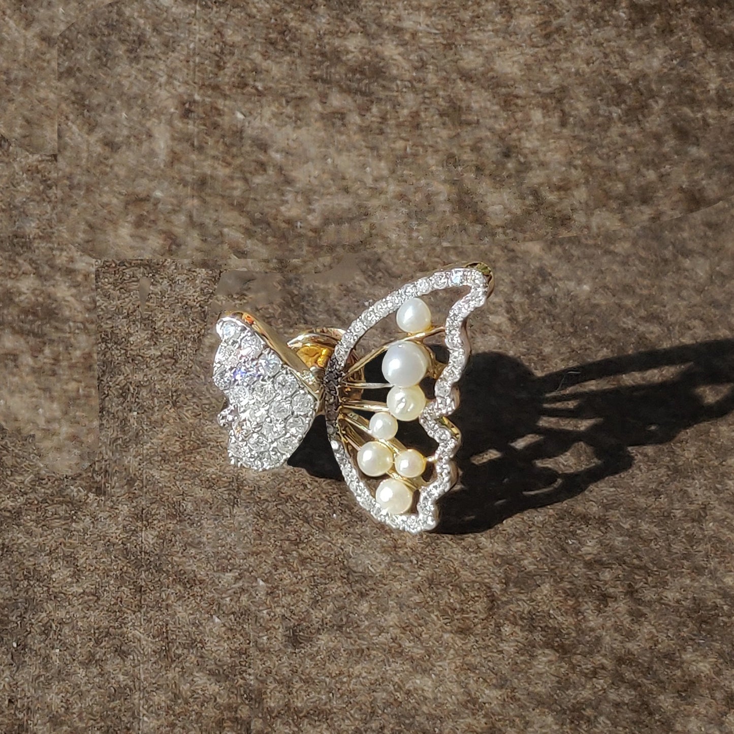 Three Way Diamond Butterfly Earrings