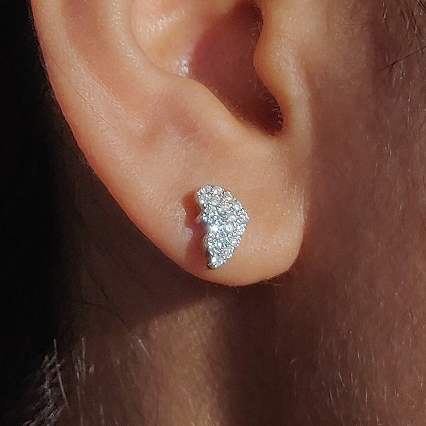 Three Way Diamond Butterfly Earrings