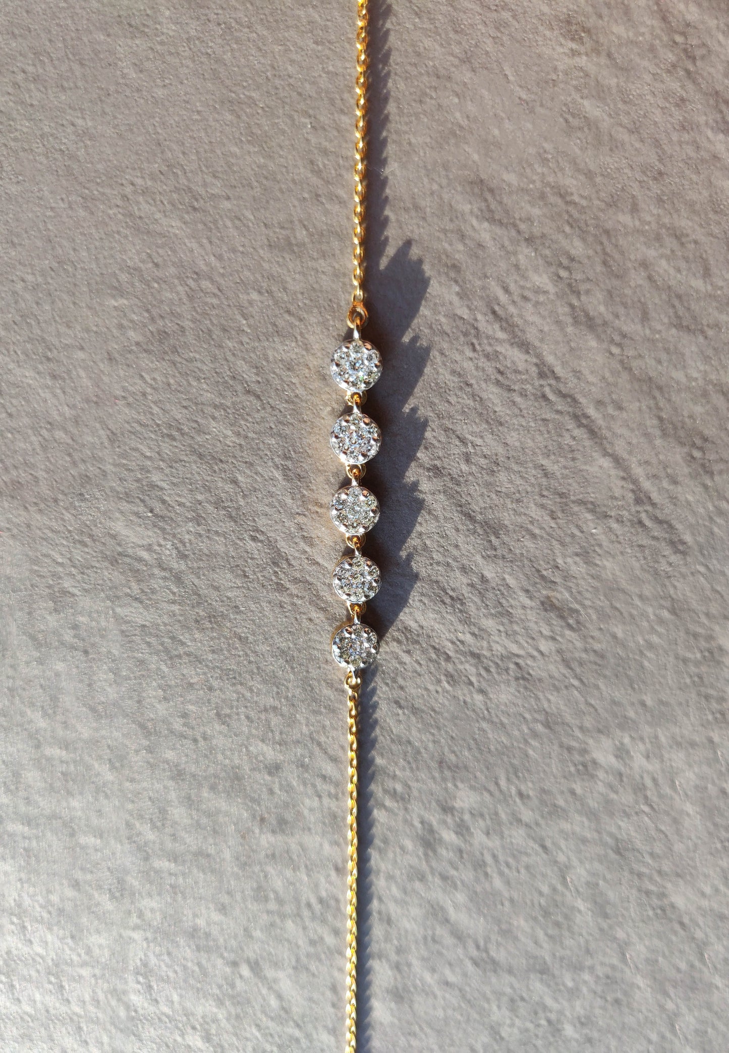 Pavé Diamond Disc Bracelet