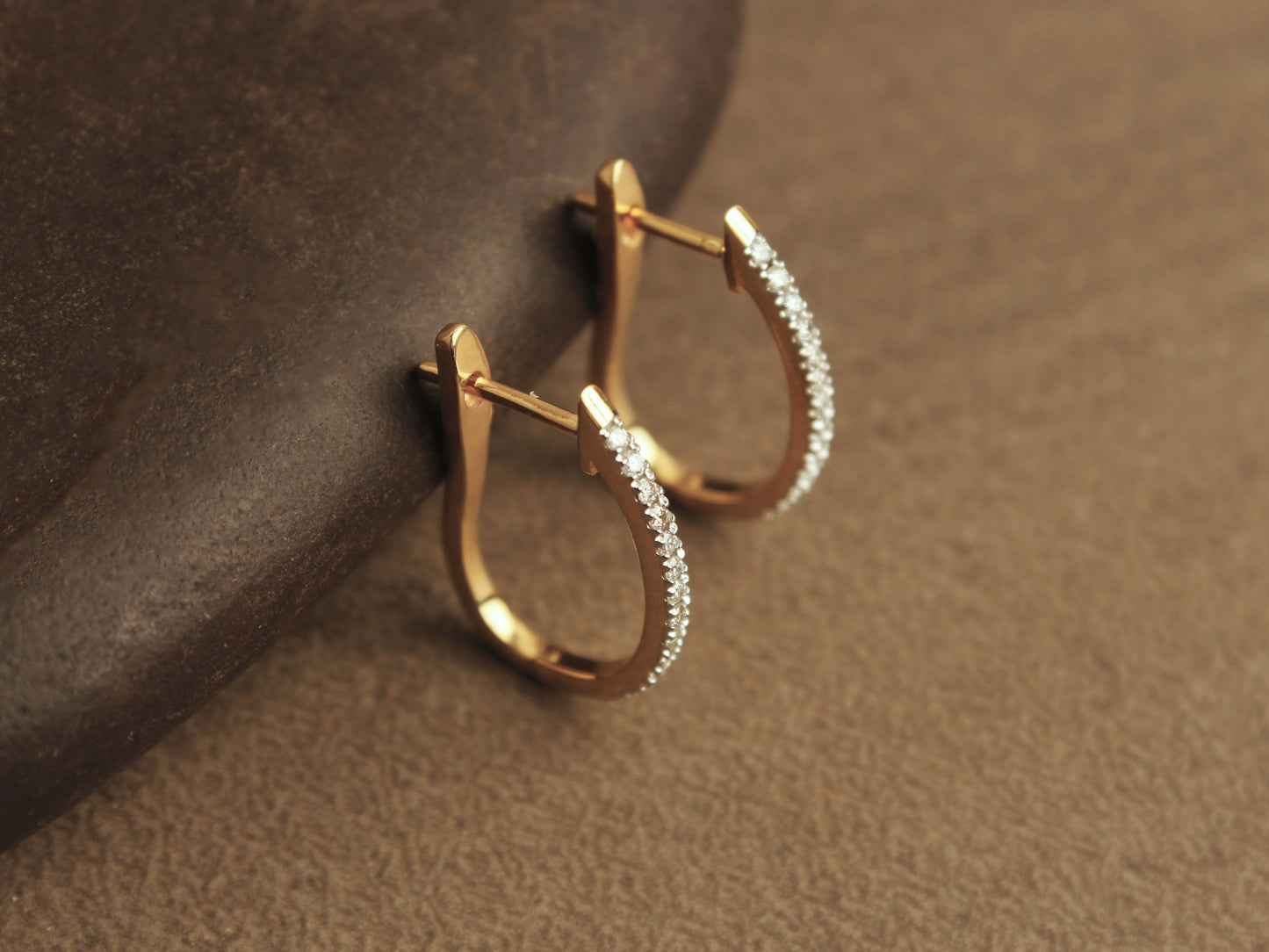 Diamond Hoop Earrings