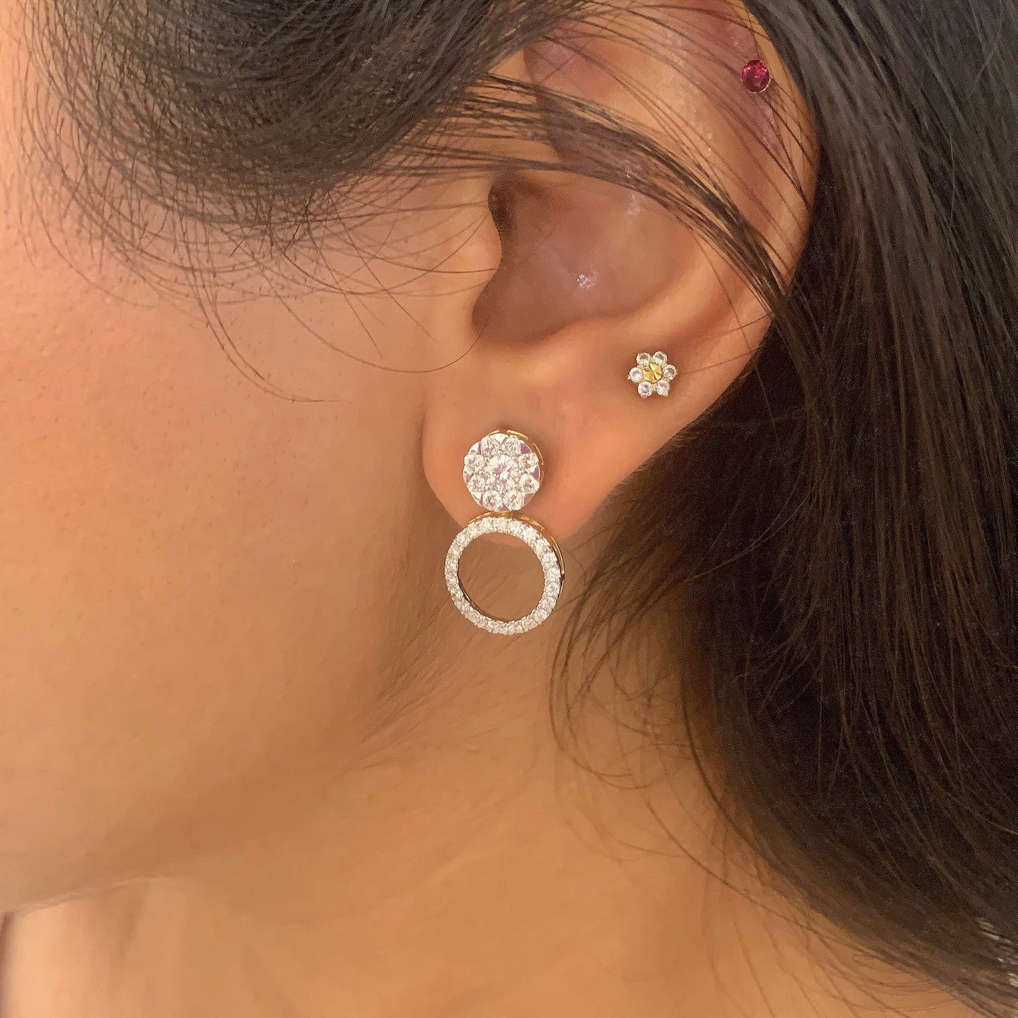 Signature 3-in-1 Diamond Earrings