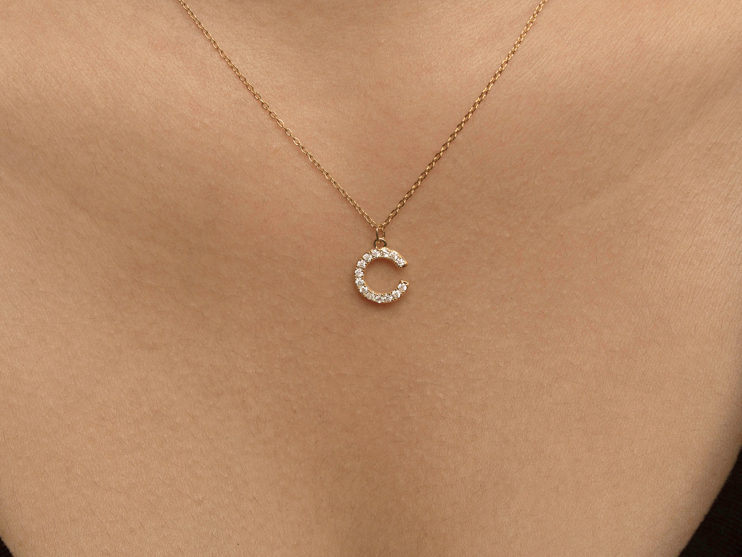 Initial Diamond Necklace