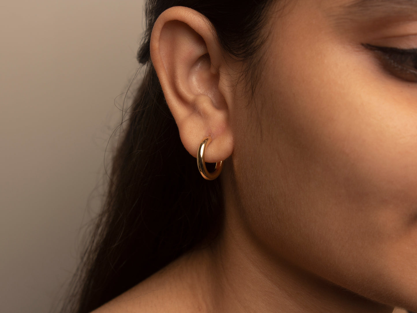 Classic chunky Gold Hoops