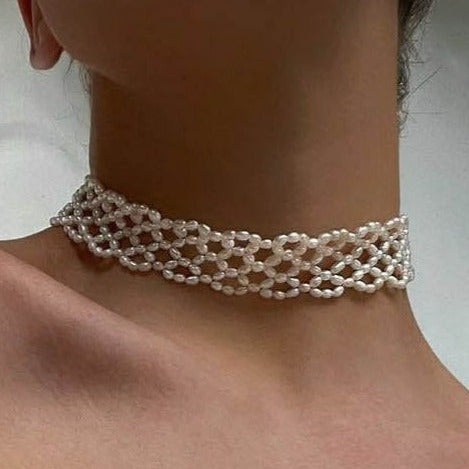 Multi-Strand Pearl Choker