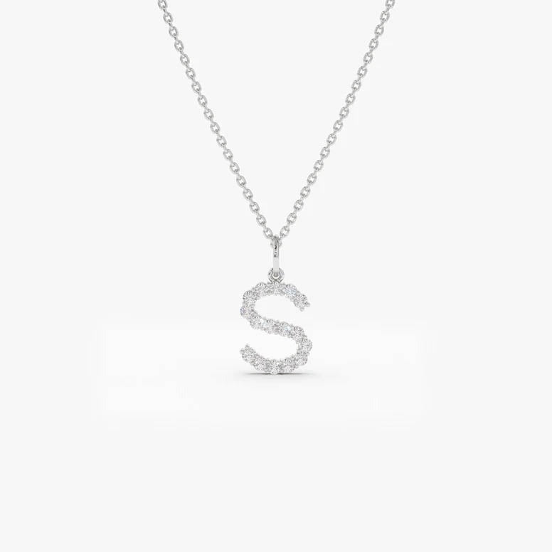 Initial Diamond Necklace