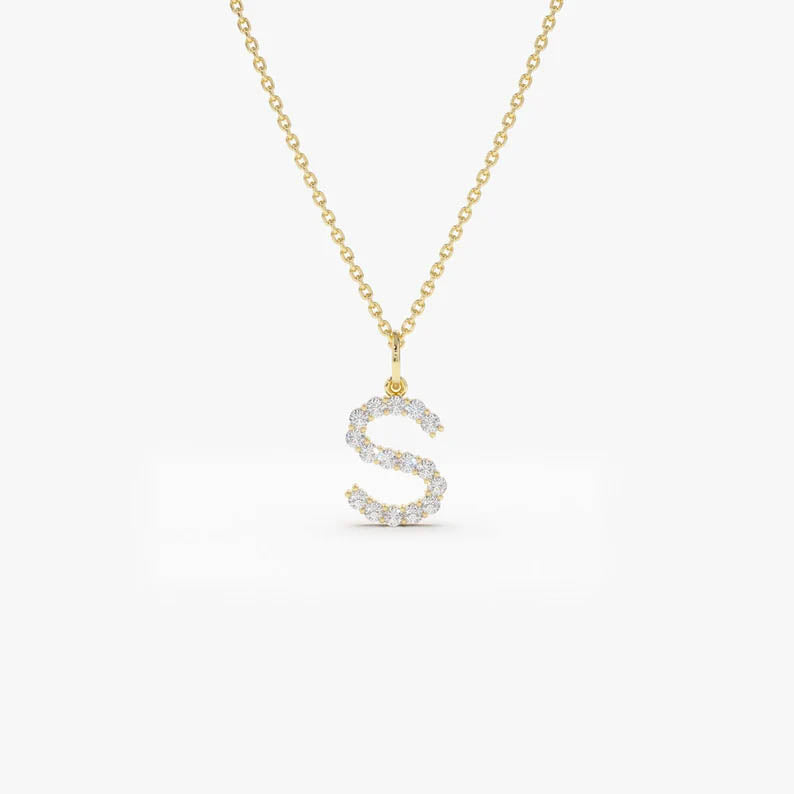 Initial Diamond Necklace