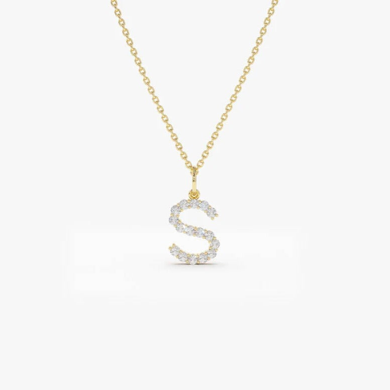 Initial Diamond Necklace