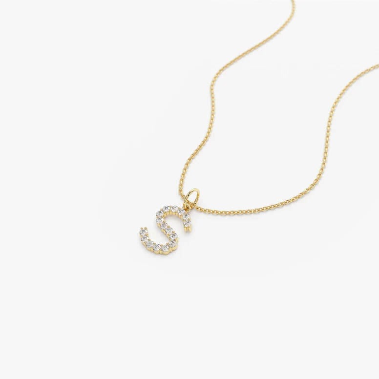 Initial Diamond Necklace