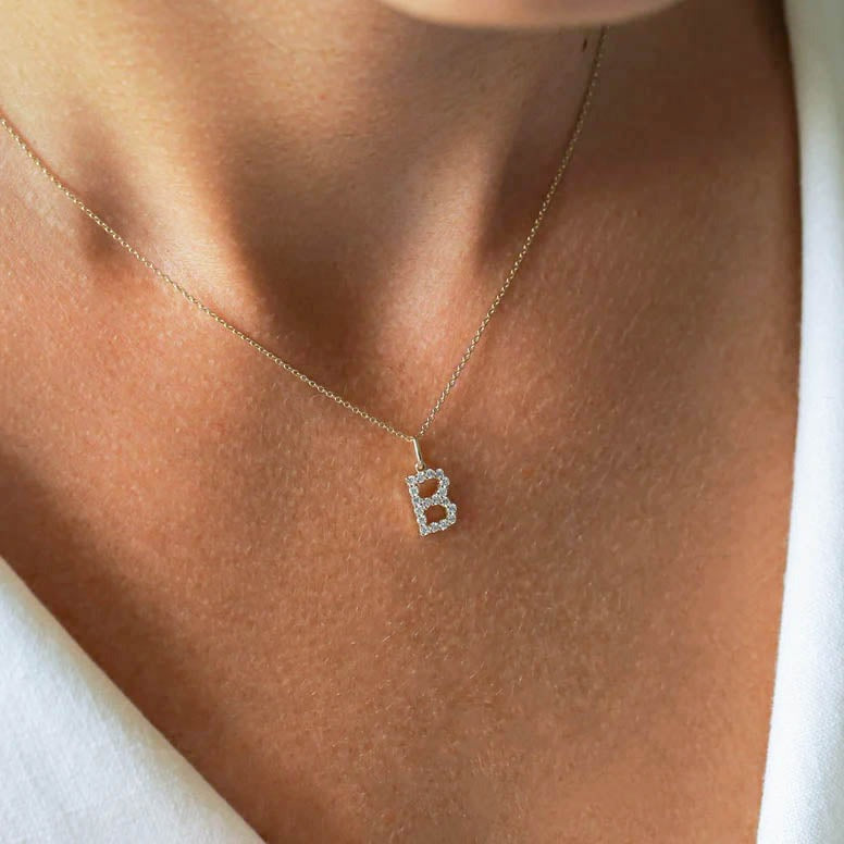 Initial Diamond Necklace