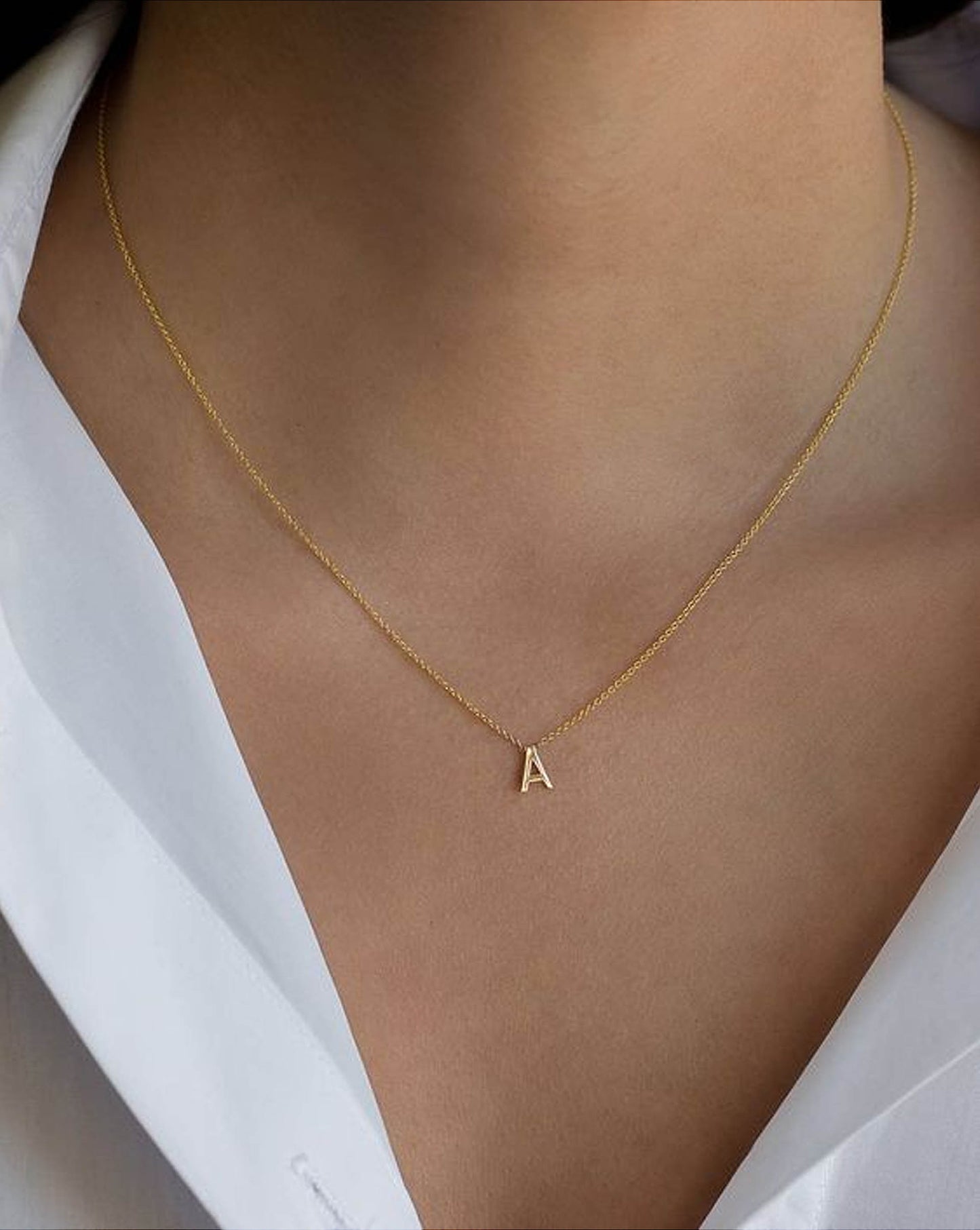 Initial Diamond Necklace