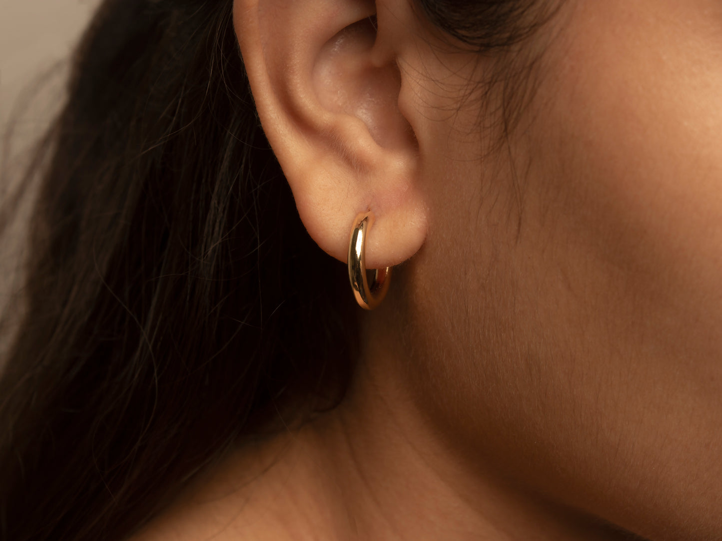 Classic chunky Gold Hoops